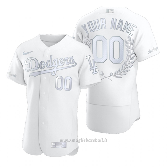 Maglia Baseball Uomo Los Angeles Dodgers Personalizzate Awards Collection Bianco